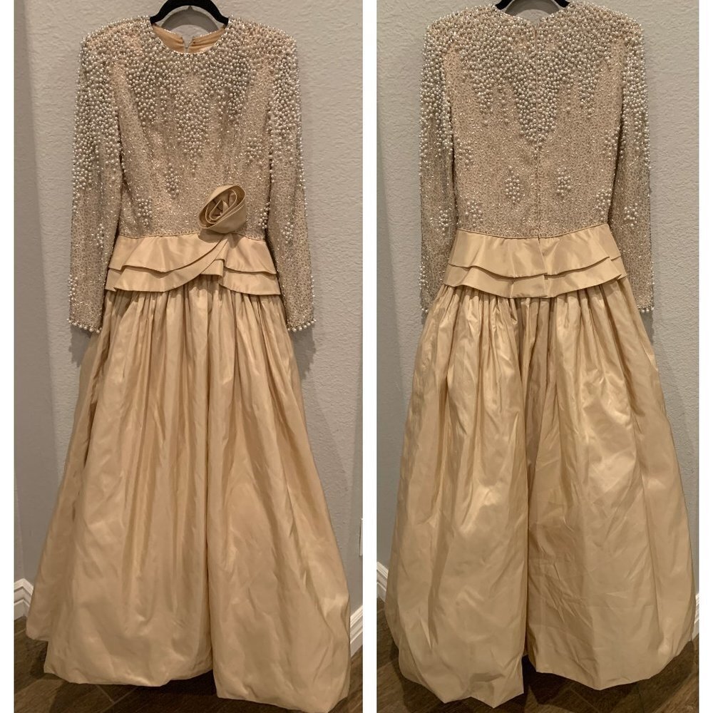 Victoria Royal Ltd. Evening Beaded Vintage Gown-8